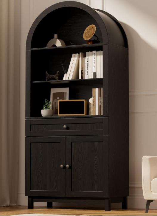 Black Arched Cabinet