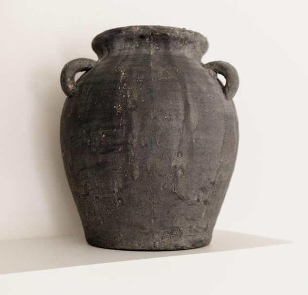 Black Ceramic Vase