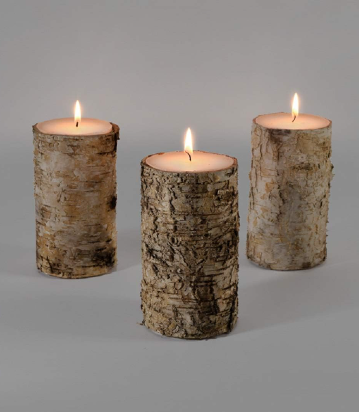 Birch Bark Candle